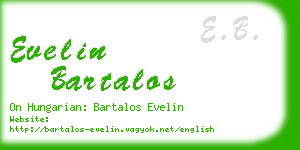 evelin bartalos business card